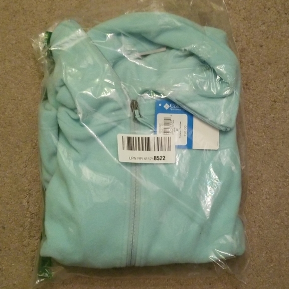 NWT Turquoise Columbus Fleece Jacket - Picture 2 of 4